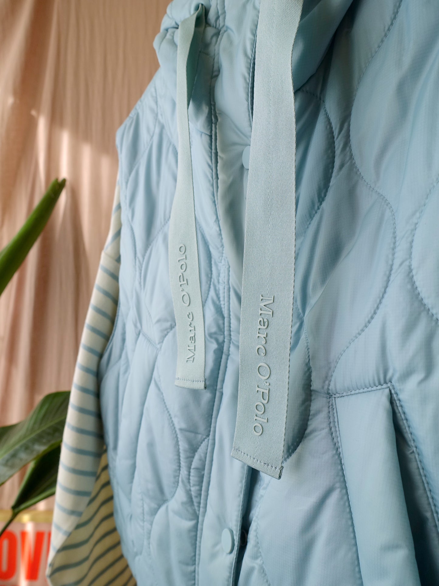 Marc O'Polo quilted bodywarmer misty blue