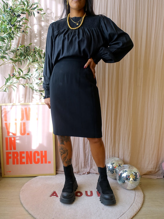 Max Mara the perfect high waist rok zwart