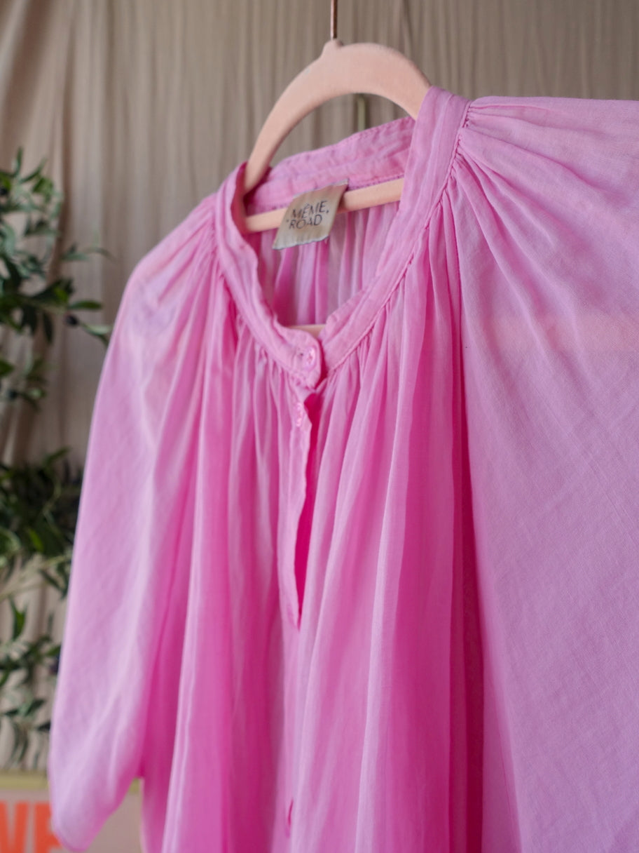 Même Road flowy top bubblegum pink