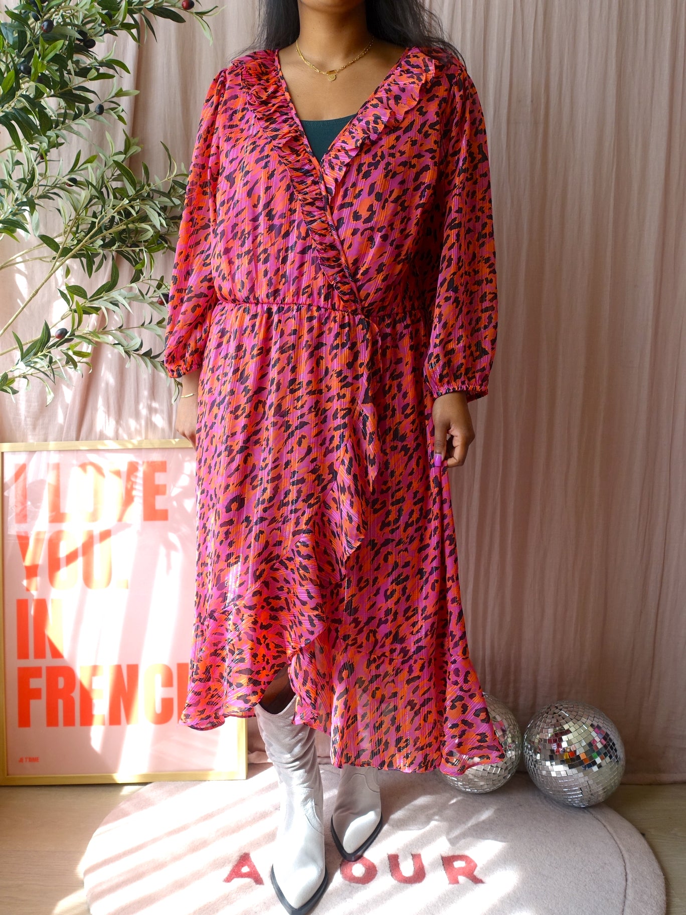 Miljuschka the discodip festival lurex jurk
