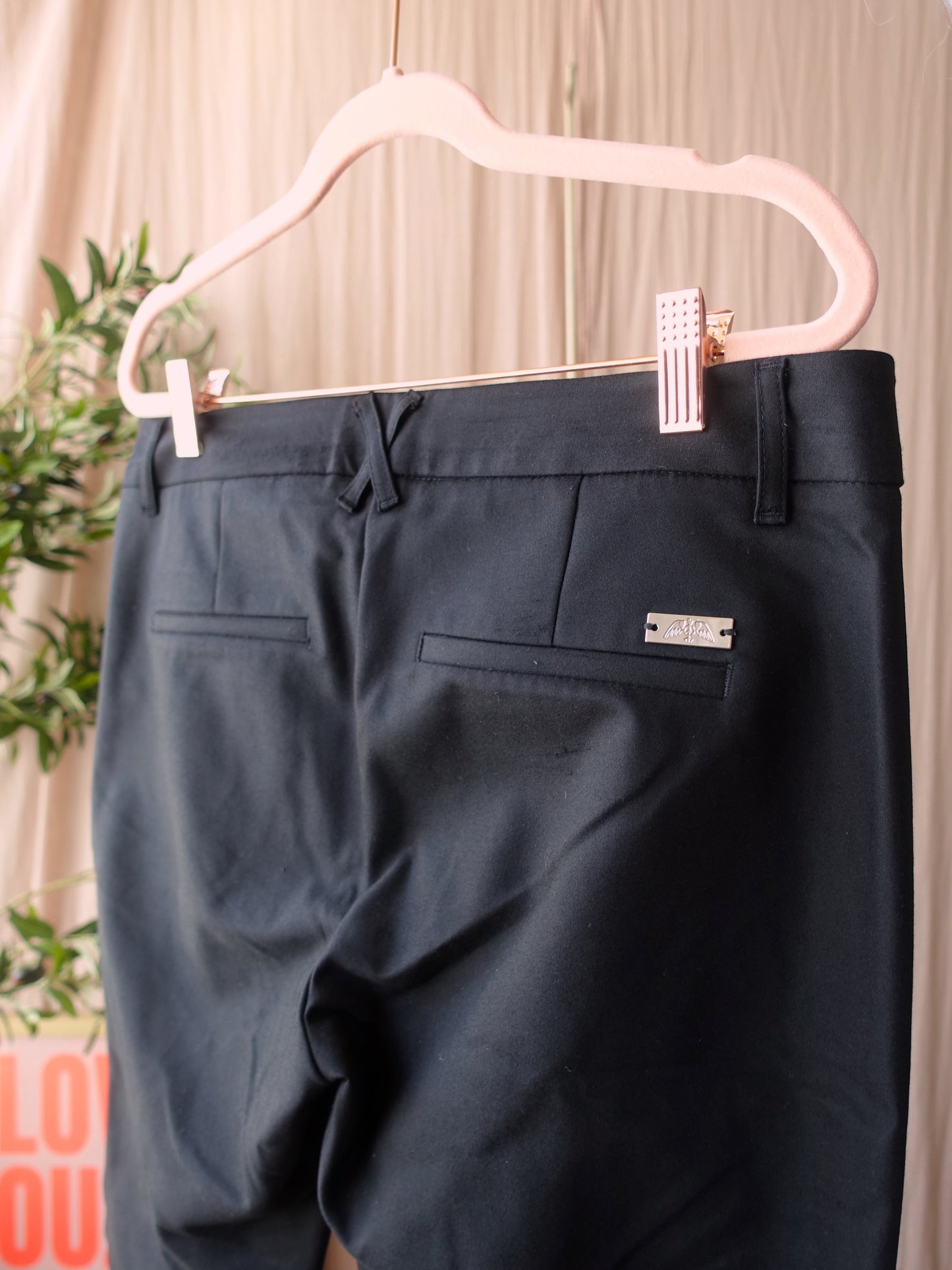 Mos Mosh abbey troks tape pantalon studs zwart