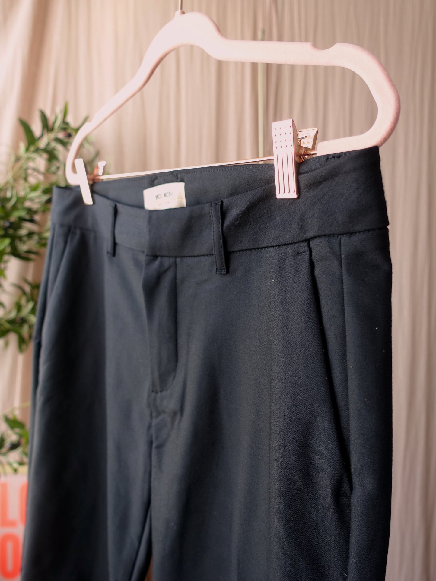 Mos Mosh abbey troks tape pantalon studs zwart