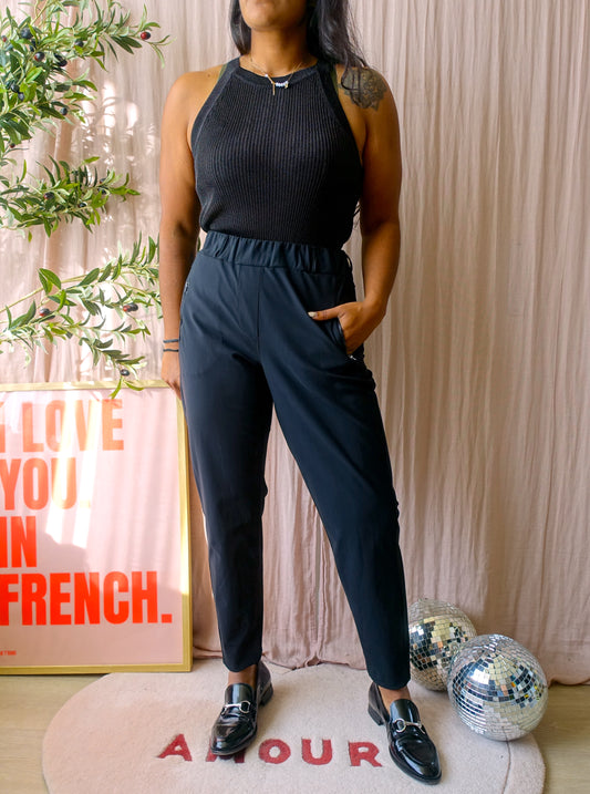 Studio Anneloes high waist pants Margot zwart