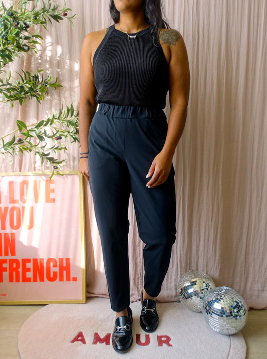 Studio Anneloes high waist pants Margot zwart