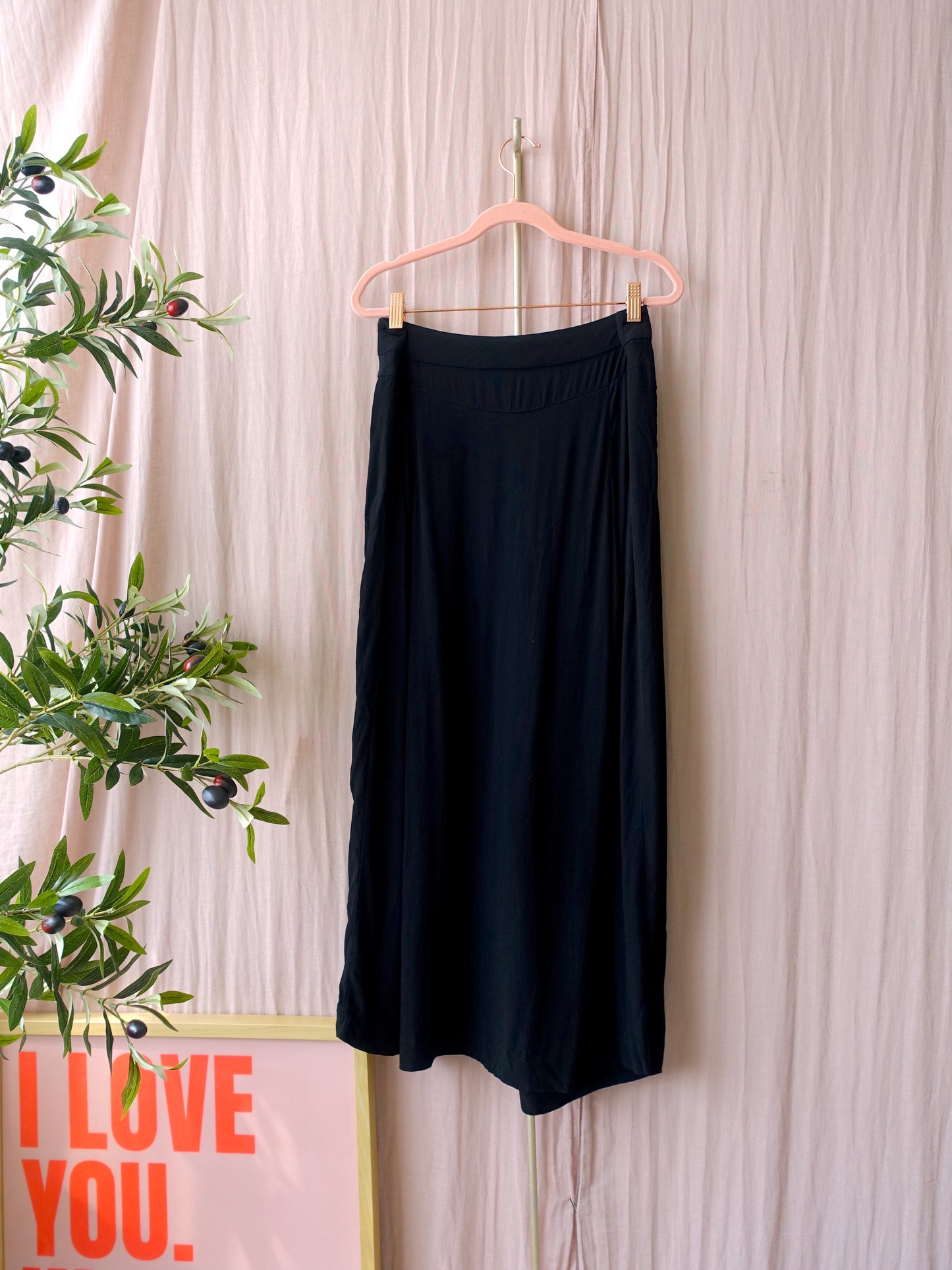 Dante6 soir crepe viscose skirt black
