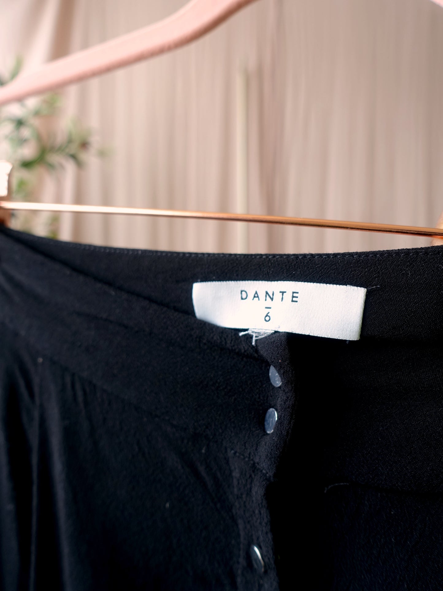 Dante6 soir crepe viscose skirt black