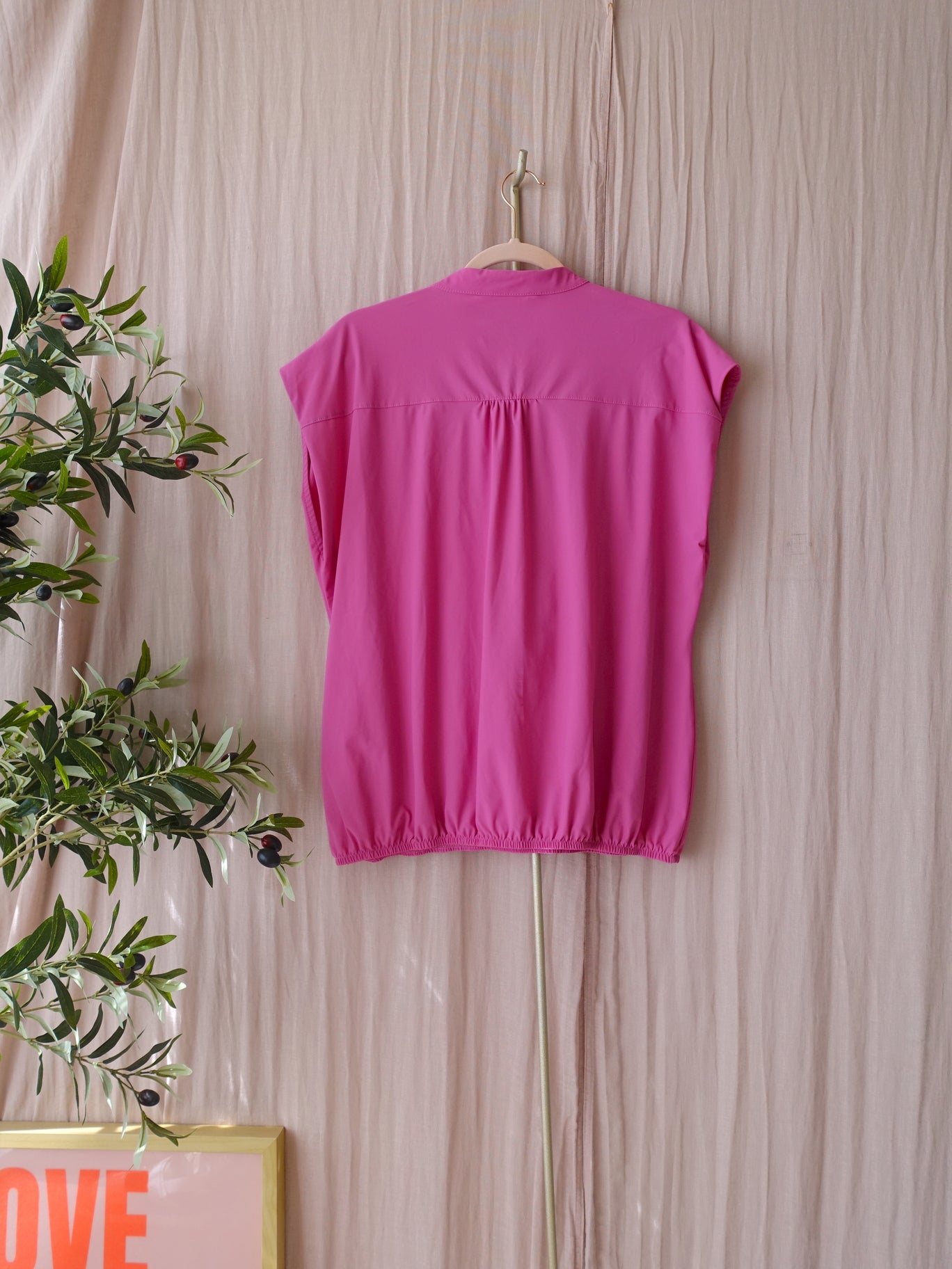 NED travelstof top aurora pink