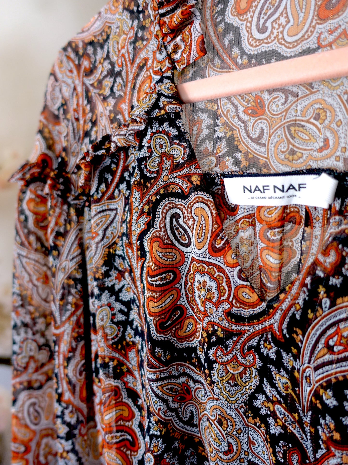 Naf Naf midi paisley bohemian jurk