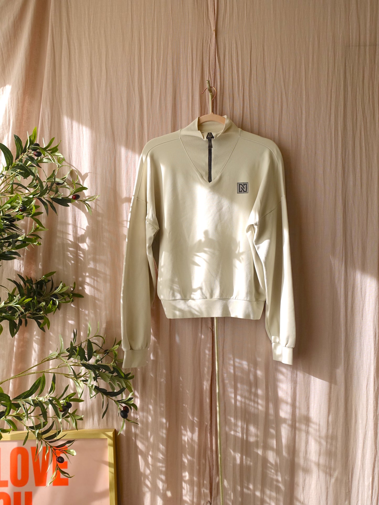 Nikkie oversized anorak sweater creme