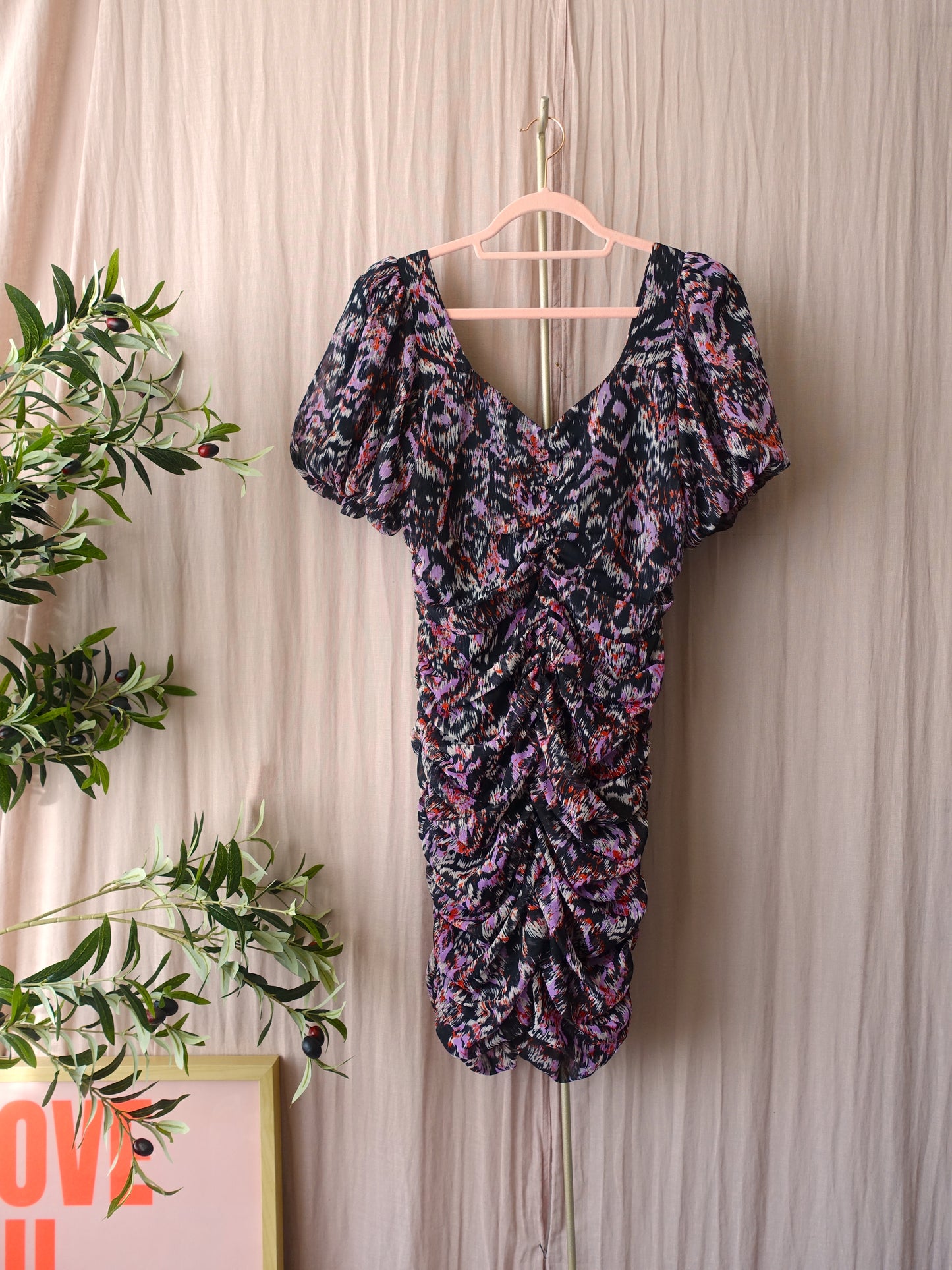 Notes Du Nord fabiola lurex dress graphic art