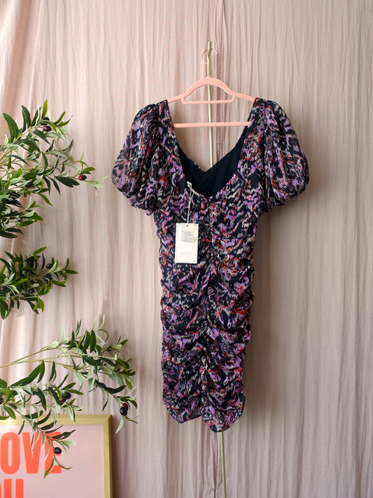 Notes Du Nord fabiola lurex dress graphic art