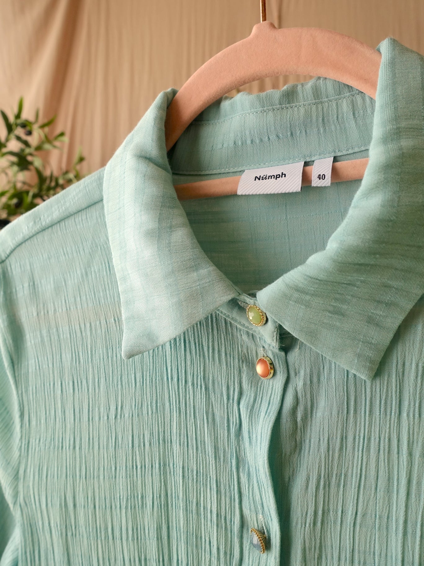 Nümph darva crinkle blouse ether