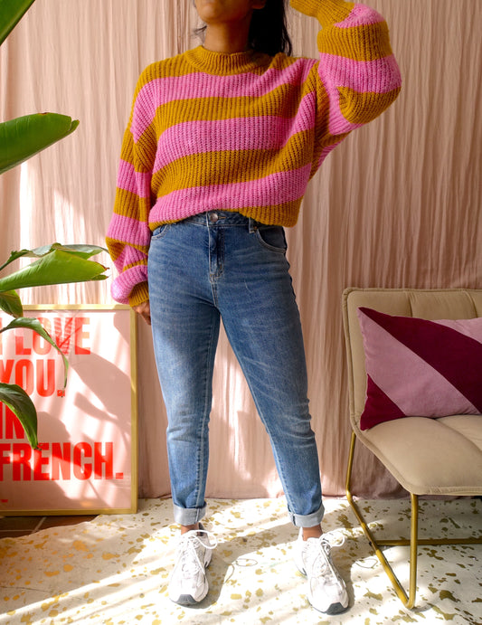 Opus evita skinny mid waist jeans washed