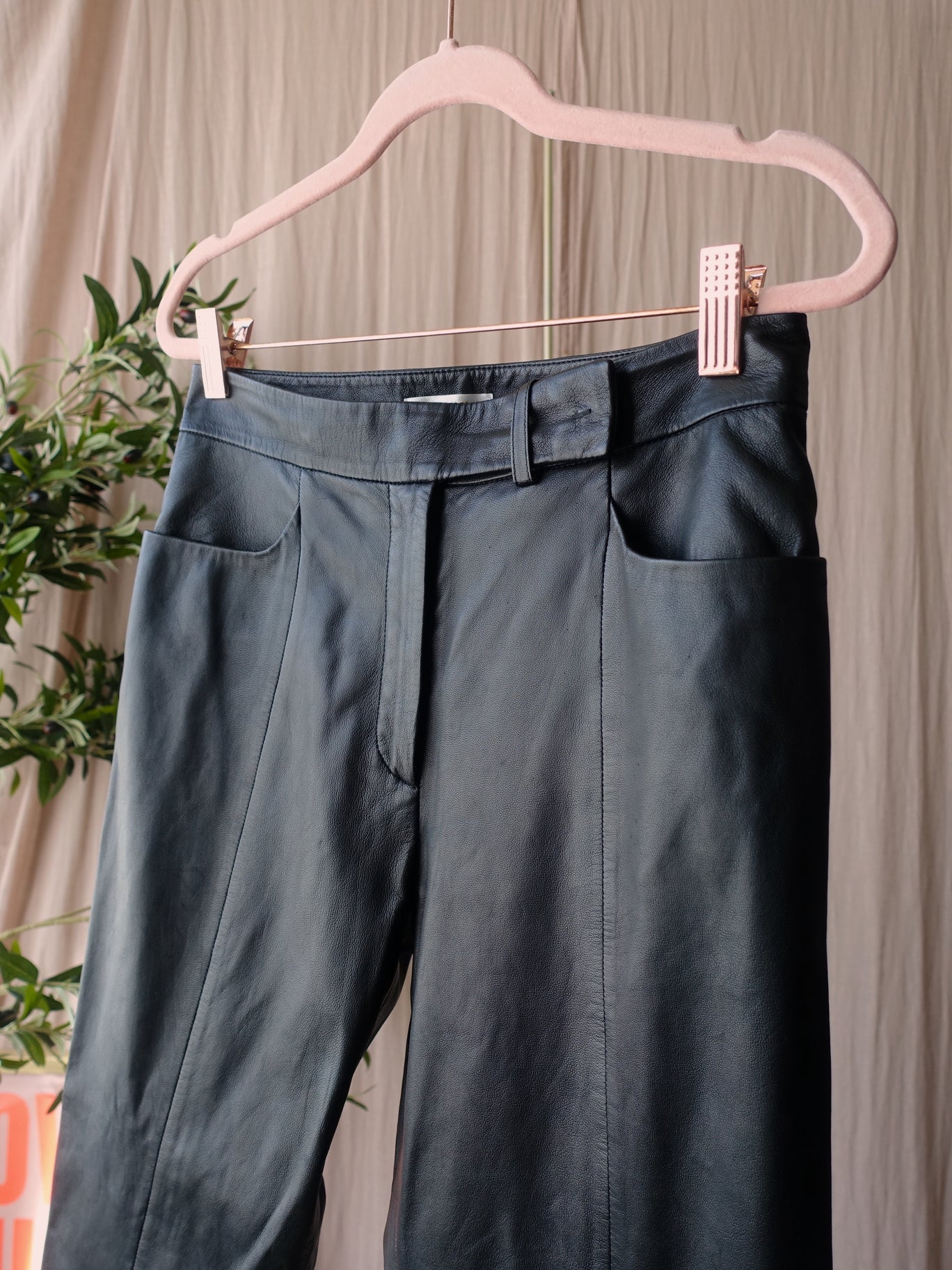 Paule Ka 100% lamb leather pants zwart