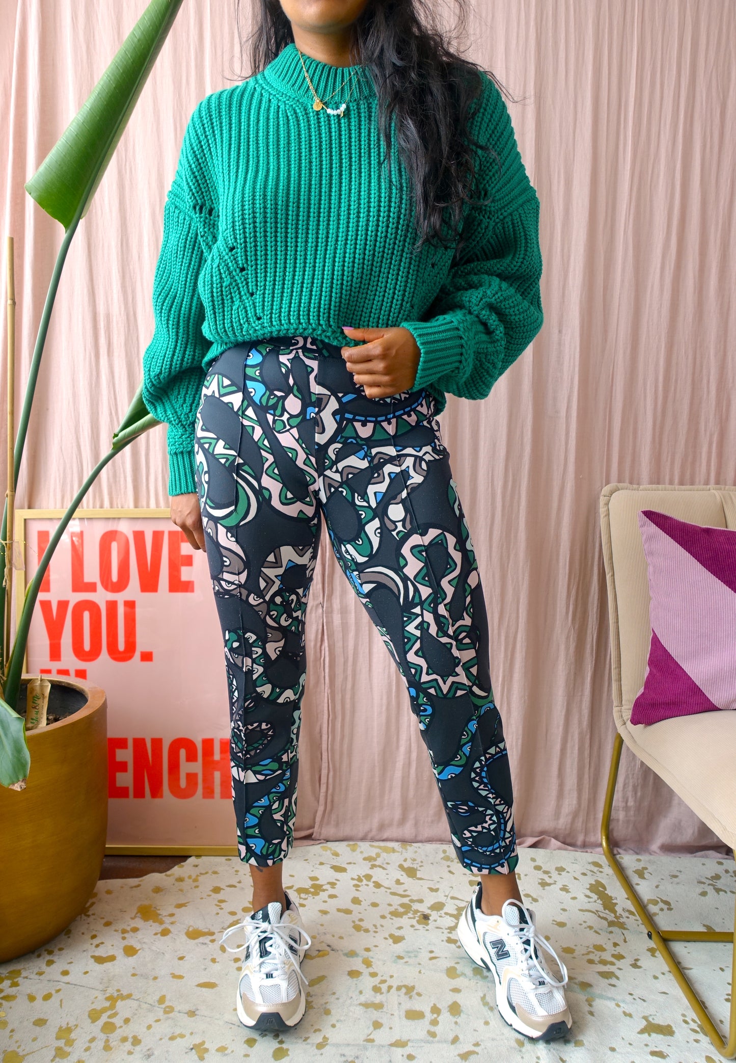 Marc Cain travel quality print pants