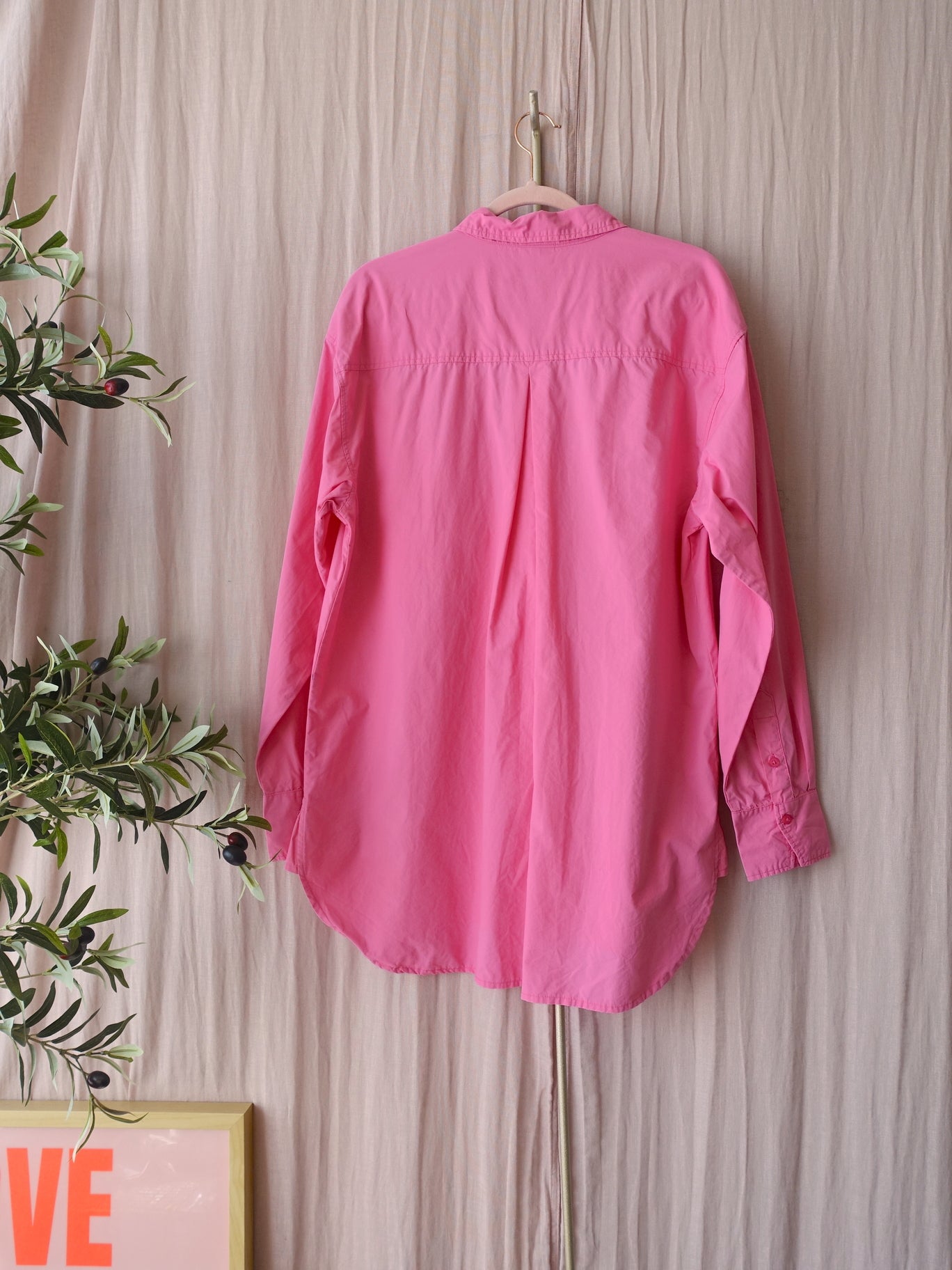 Peppercorn oversized crispy shirt cotton candy
