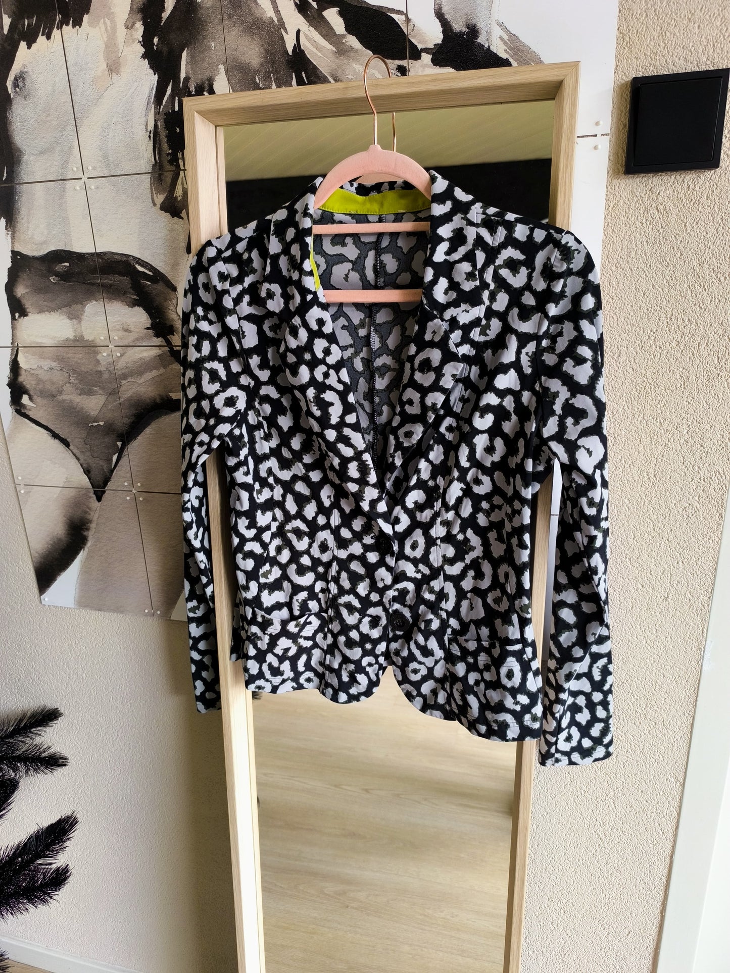Studio Anneloes travelstof leopard blazer