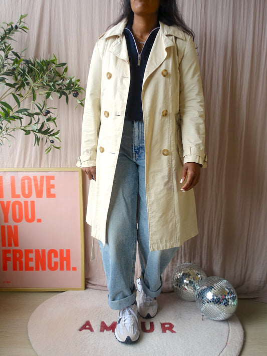 McGregor classic 90's designer trenchcoat panna cotta