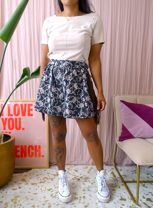 Onstage leather zip top beige