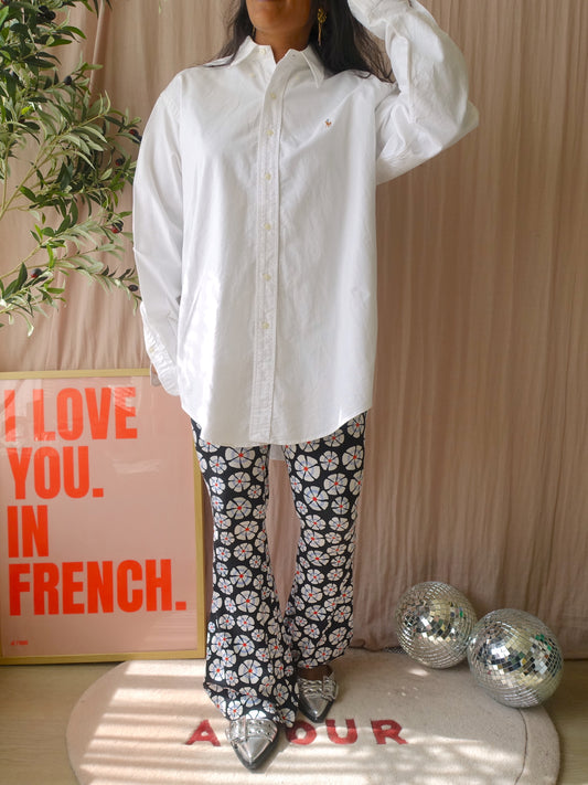 Ralph Lauren Yarmouth 100% Oxford shirt white