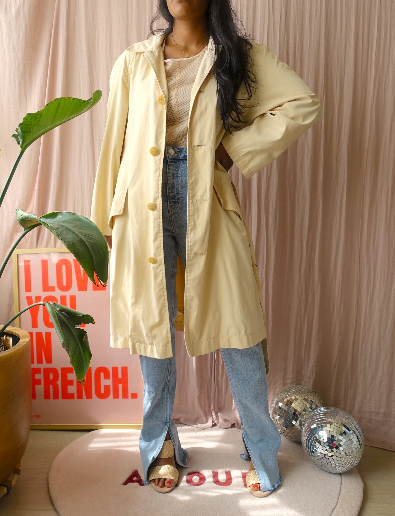 Ralph Lauren exclusive vintage trenchcoat buttermilk