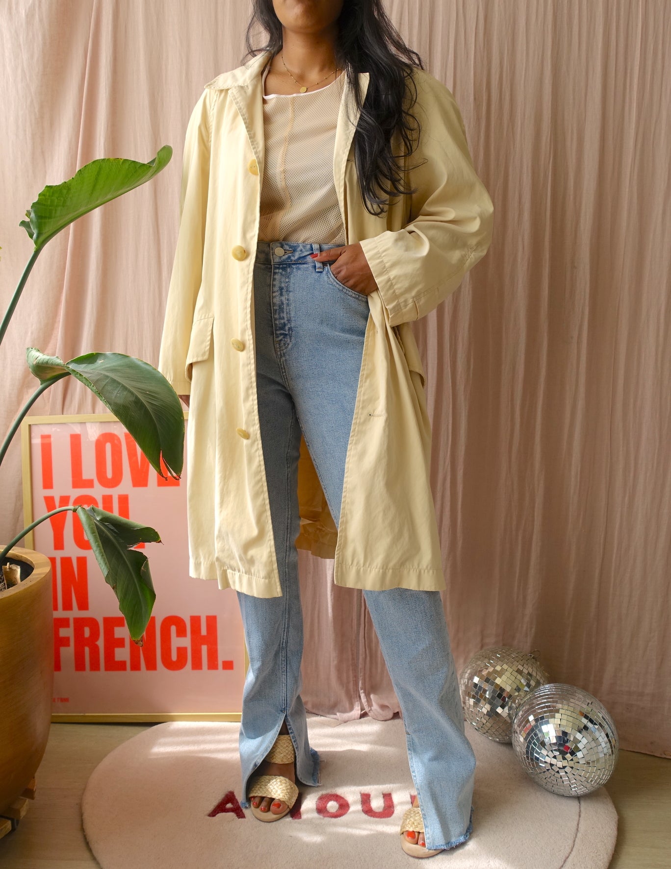Ralph Lauren exclusive vintage trenchcoat buttermilk