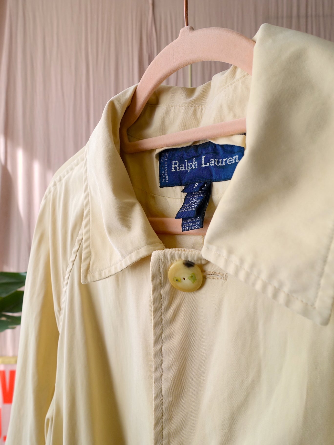 Ralph Lauren exclusive vintage trenchcoat buttermilk