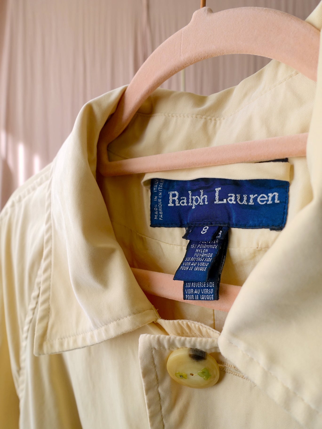 Ralph Lauren exclusive vintage trenchcoat buttermilk