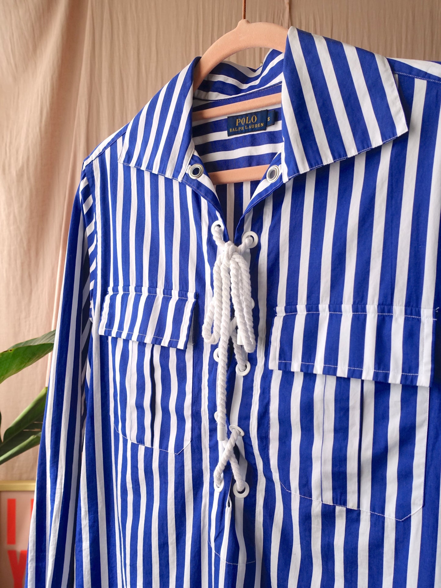 Ralph Lauren cotton oxford striped jurk