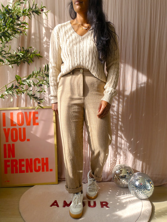 American Vintage viabay pantalon caramel