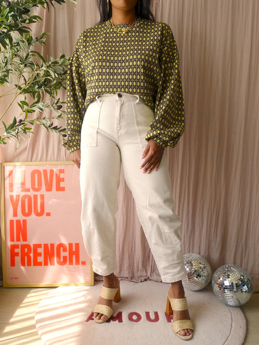 Refined Department Cristel jacquard sweater