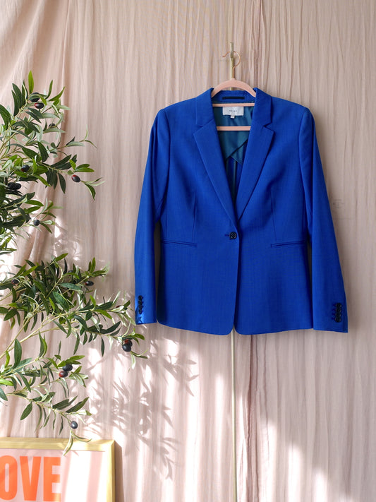 Reiss classic tailored fit blazer kobalt