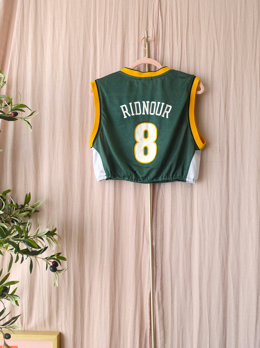 Vintage cropped Seattle Supersonics top emerald