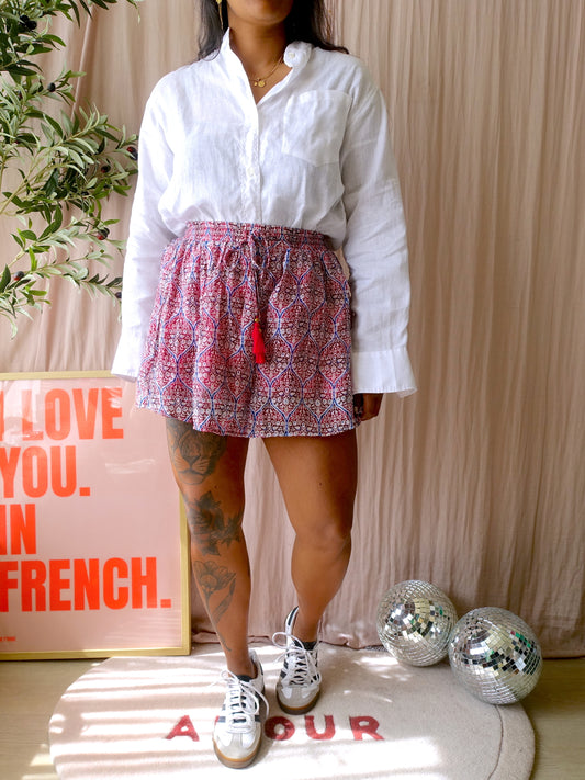 Robert Friedman Natil luxe linnen blouse wit