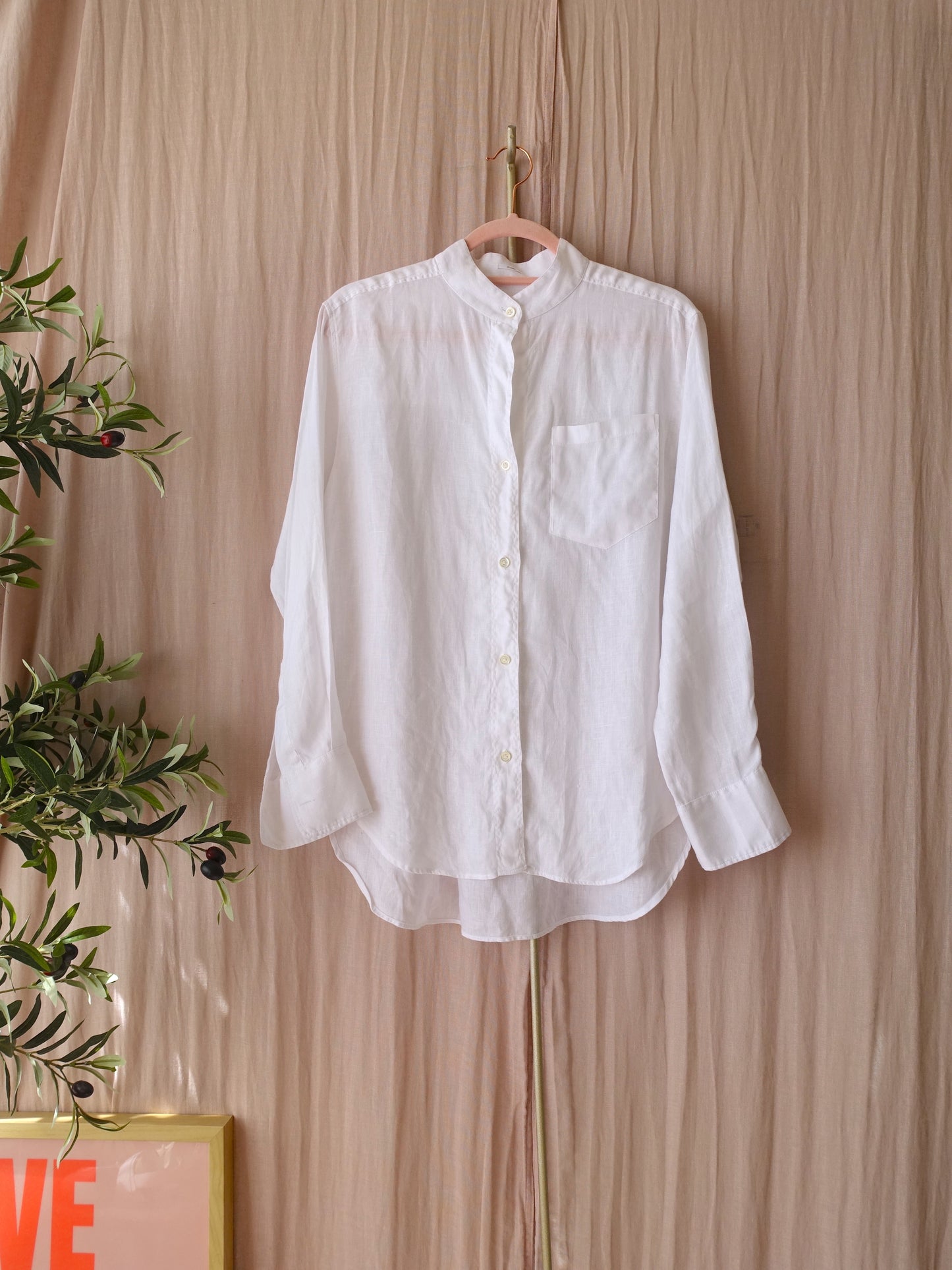 Robert Friedman Natil luxe linnen blouse wit