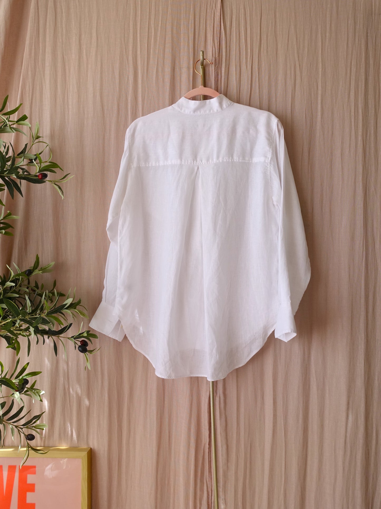 Robert Friedman Natil luxe linnen blouse wit