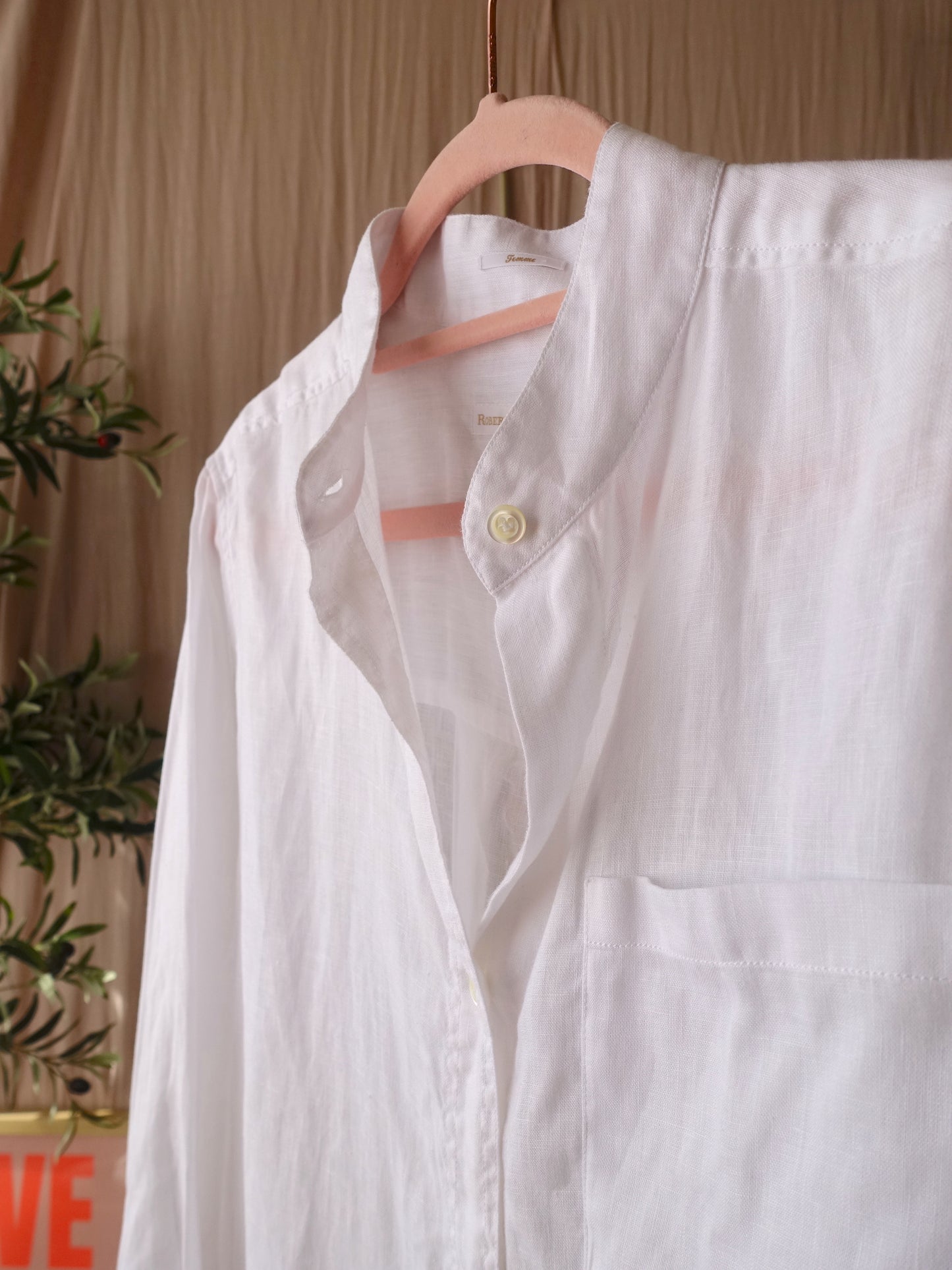 Robert Friedman Natil luxe linnen blouse wit