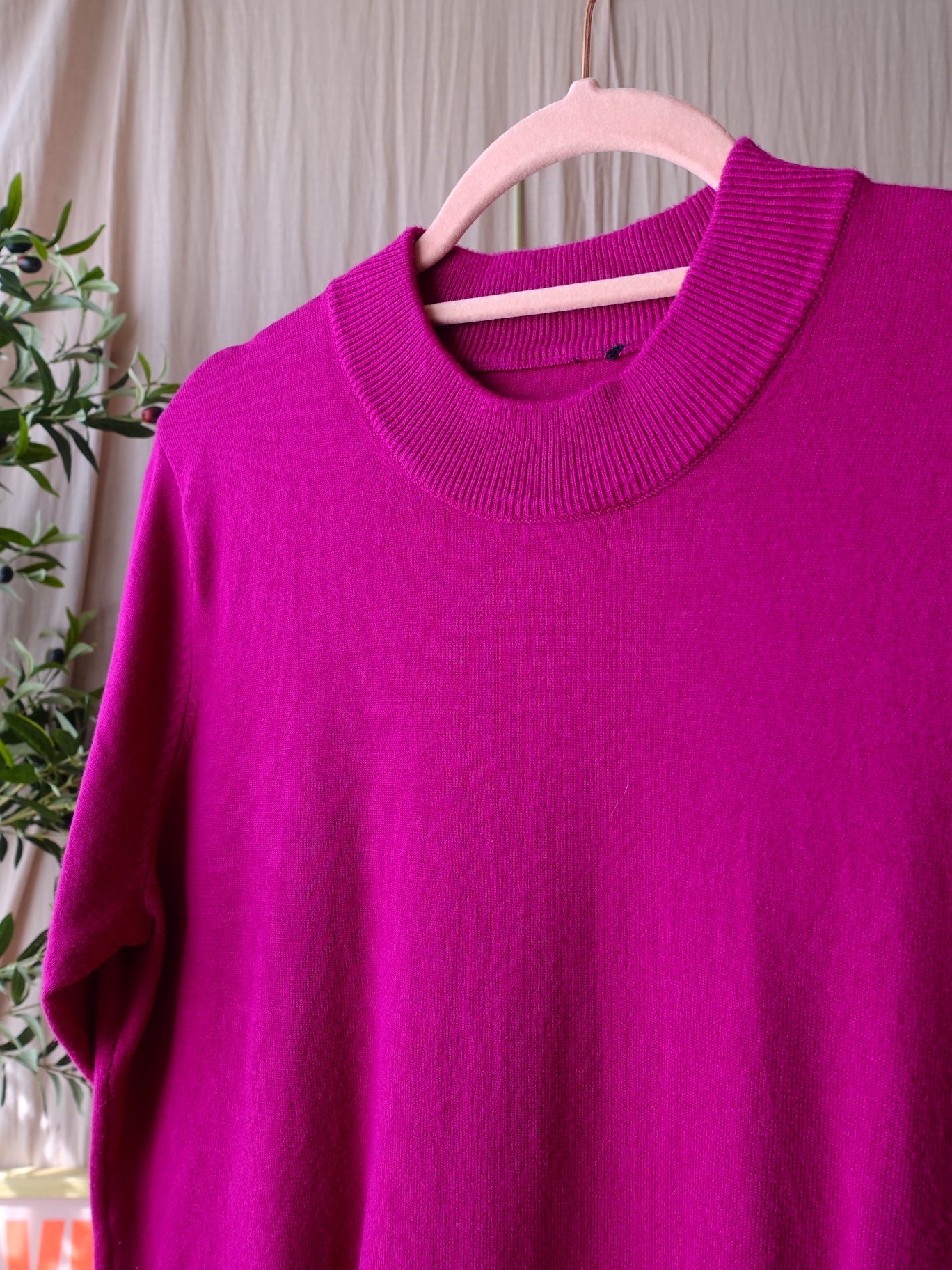 Roberto Sarto fine knit tee magenta