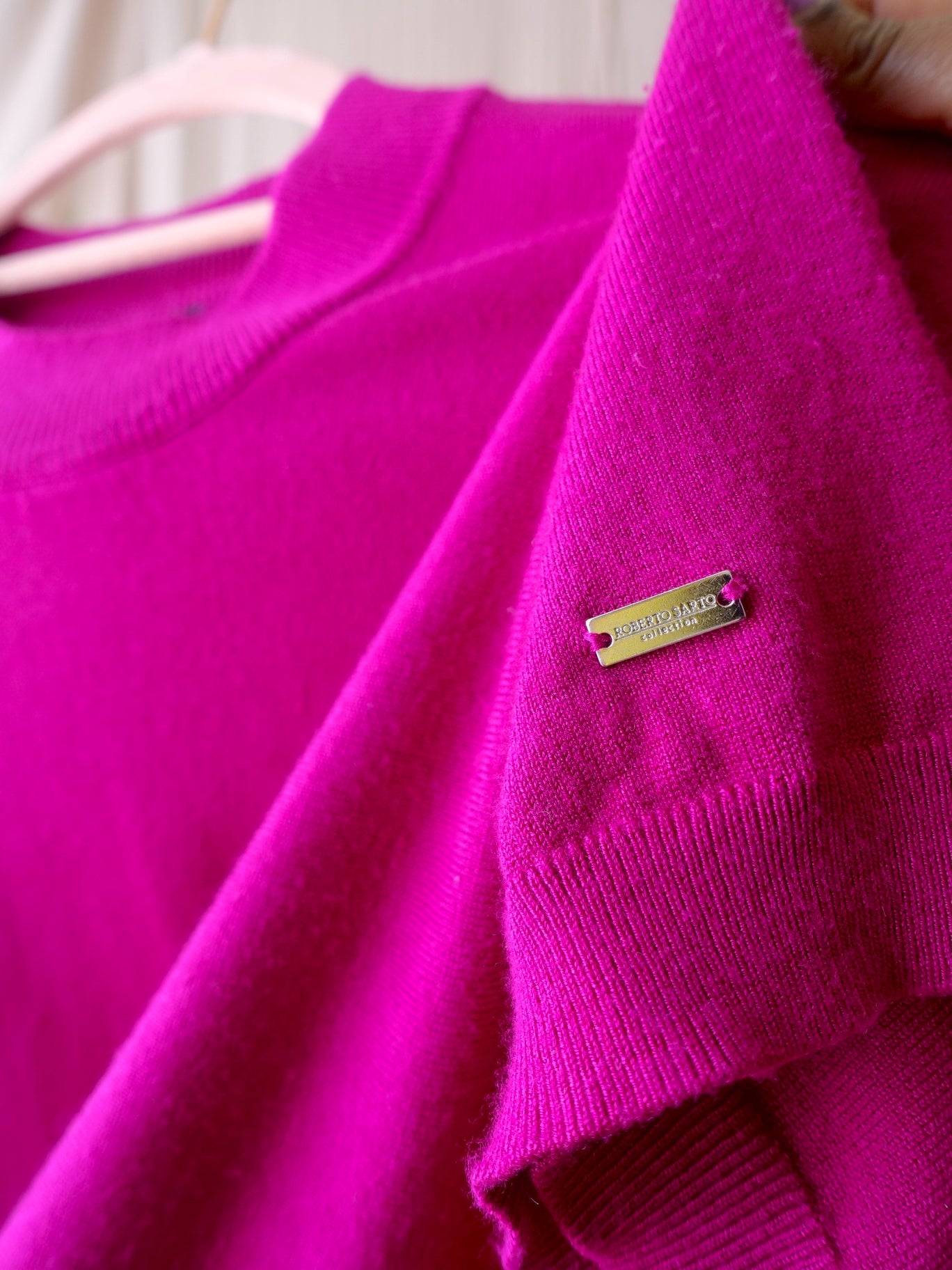 Roberto Sarto fine knit tee magenta