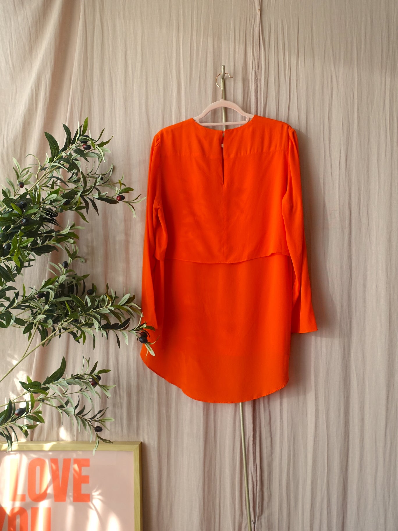 Studio Ruig silk top tony tangerine tango
