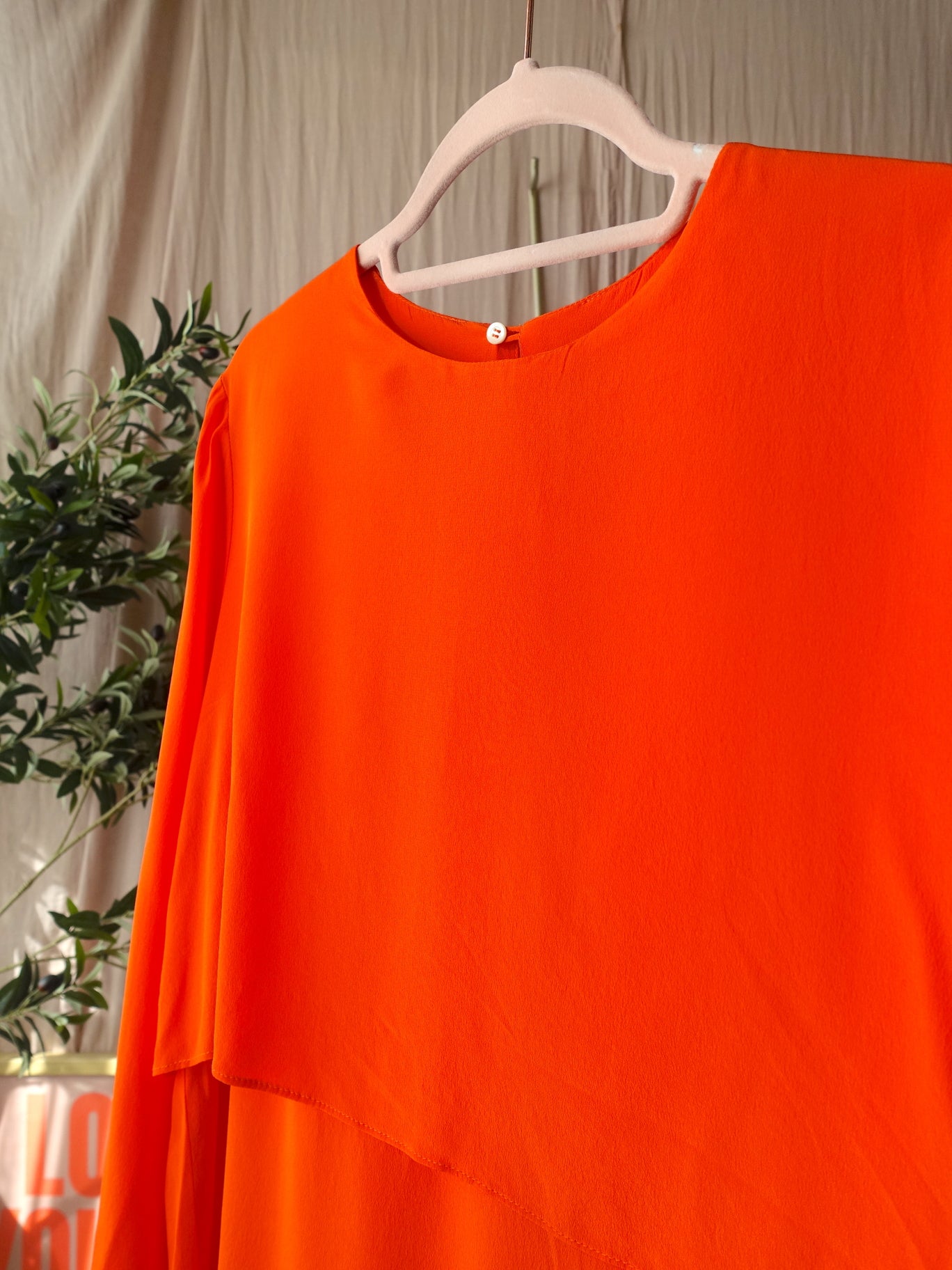 Studio Ruig silk top tony tangerine tango
