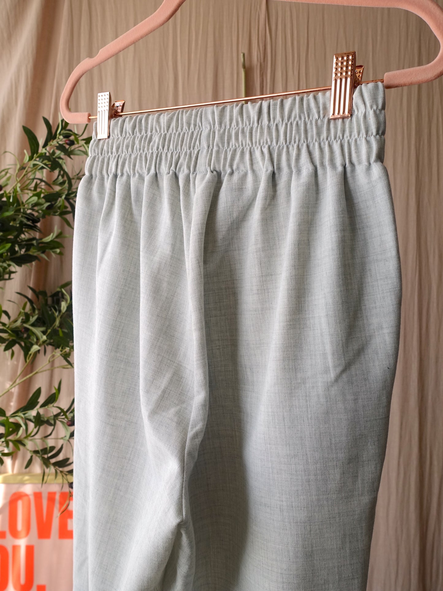Ruby Tuesday high waist bowtie pants light grey