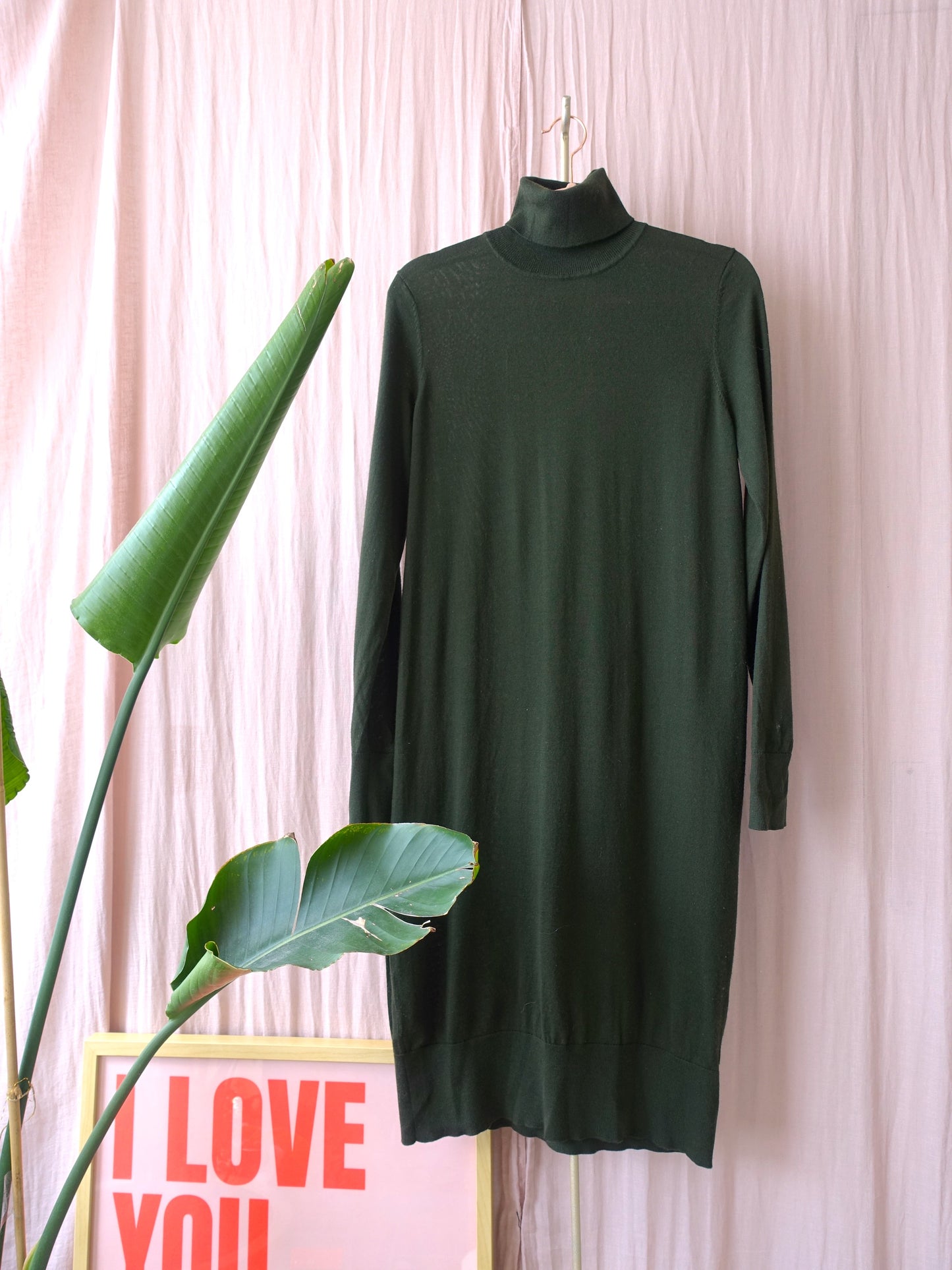Samsøe Samsøe merino bodycon jurk forrest