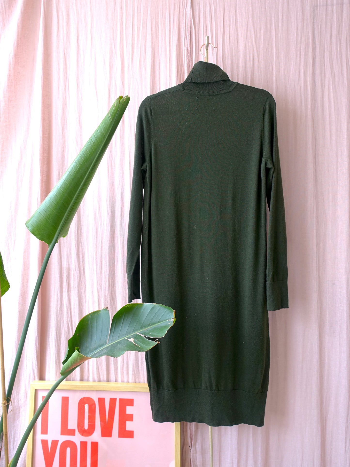 Samsøe Samsøe merino bodycon jurk forrest