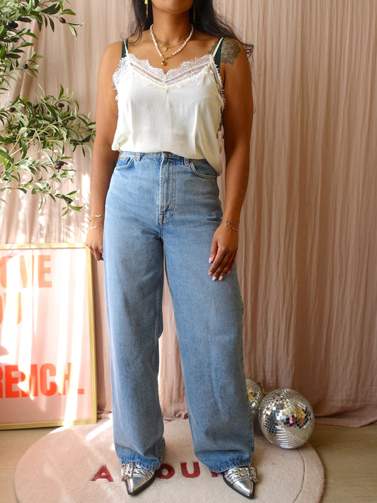 Samsøe Samsøe high wide leg rebecca jeans vintage legacy