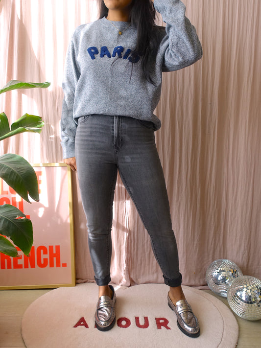 Levi's mile high super skinny jeans mid grey