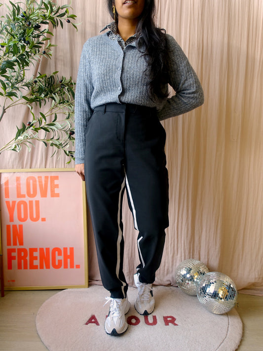 Sandwich slim oslo pantalon zwart