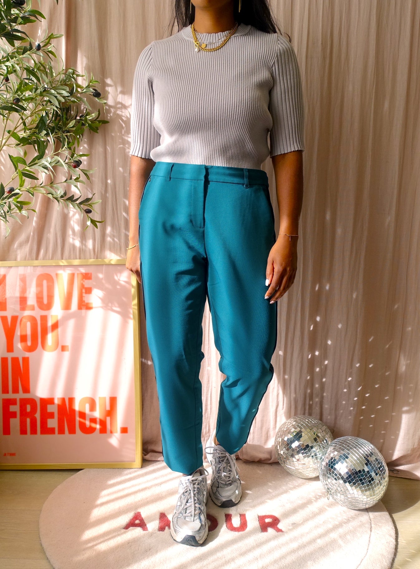 Sandwich slim oslo pantalon zwart