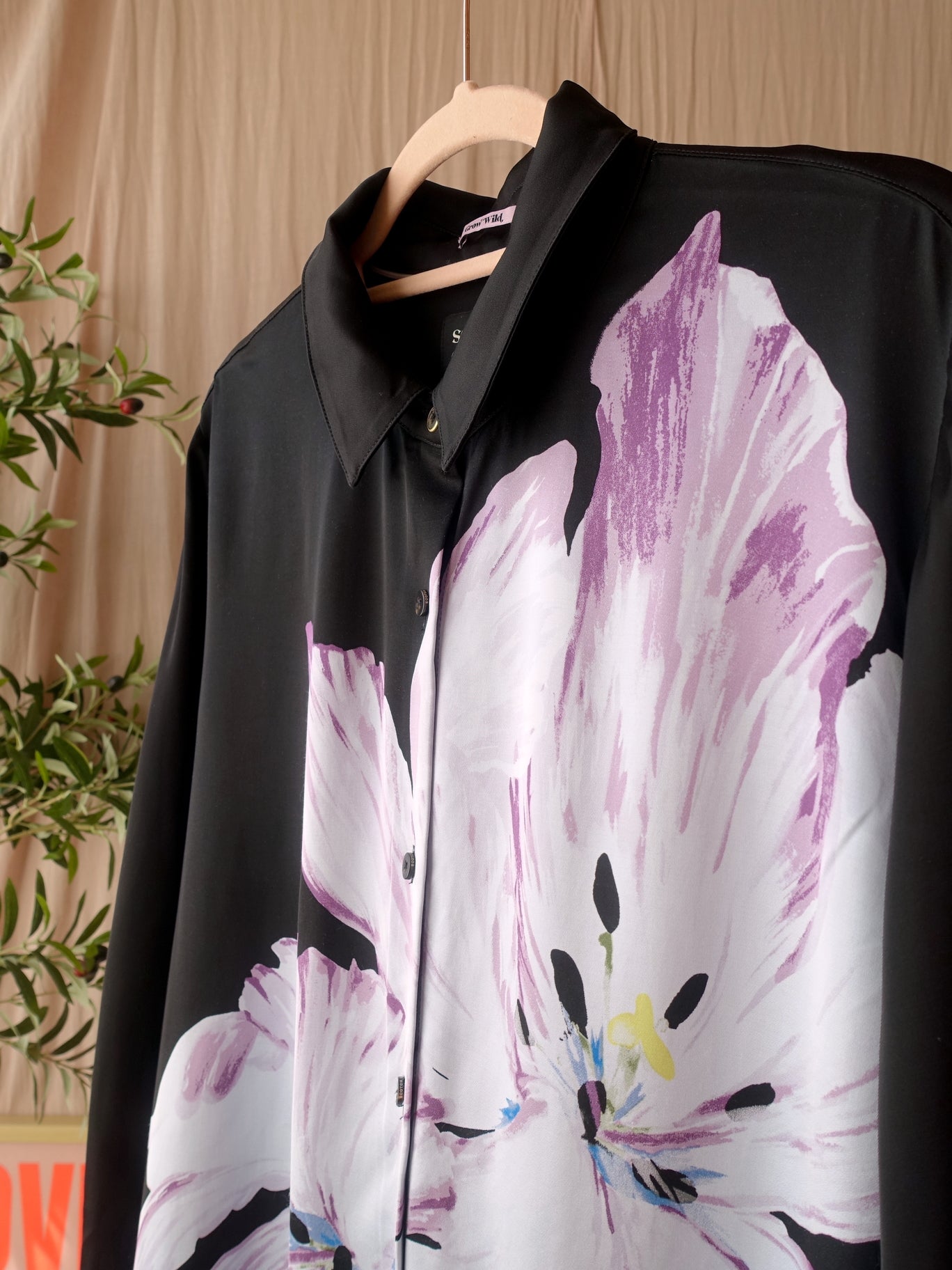 Scotch & Soda oversized shirt tulip print