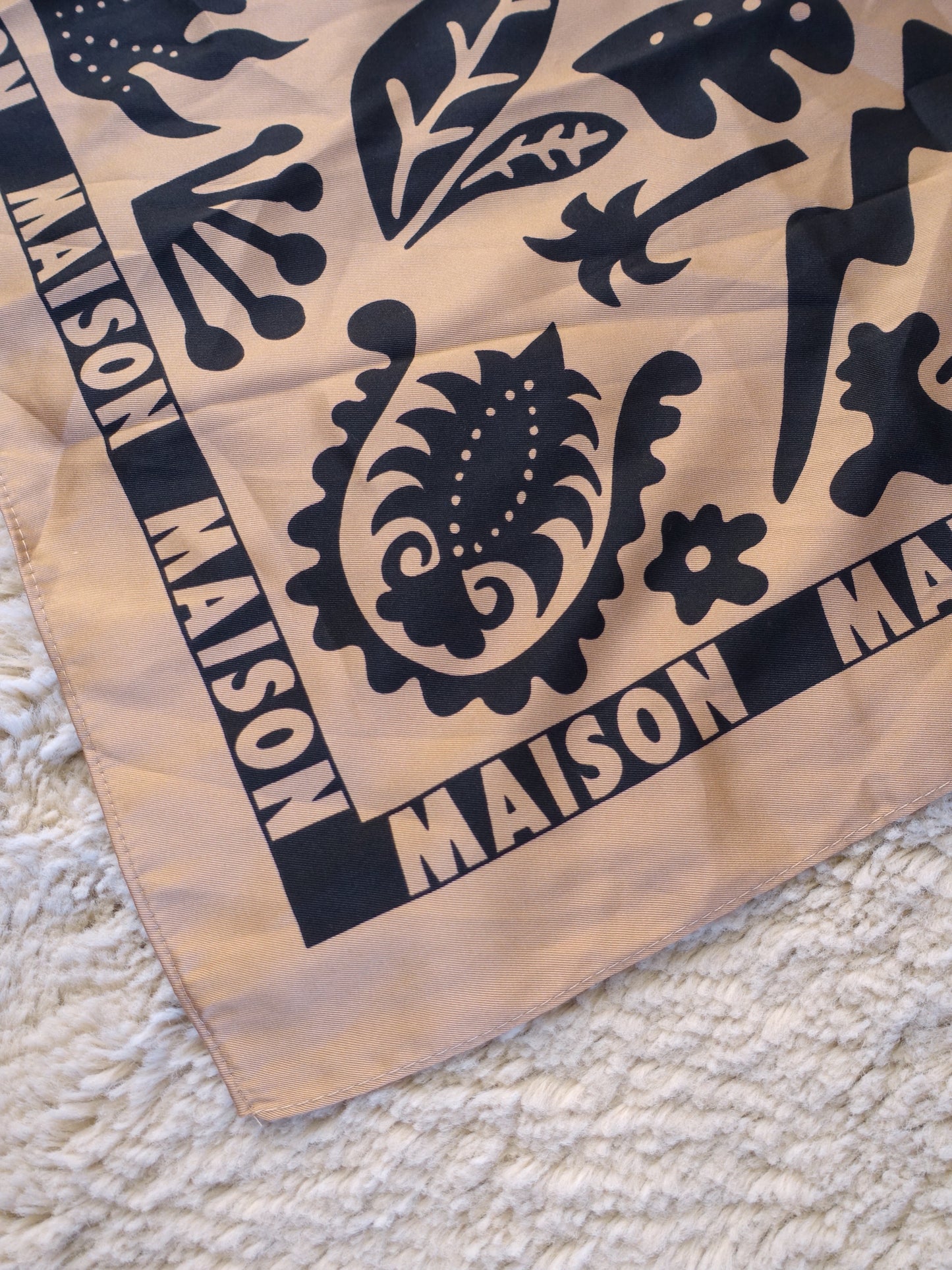 Scotch & Soda Maison boho banana scarf beige